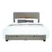 Latitude Run® Subaan Queen Storage Wingback Bed Upholstered/Linen in Gray | 47 H x 64 W x 84 D in | Wayfair 33911DF763AA47CFB81253557F056384