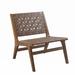 Side Chair - Union Rustic Khaydian 28.5" Wide Side Chair Faux Leather in Brown | 29 H x 28.5 W x 24.75 D in | Wayfair