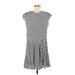 Rebecca Minkoff Casual Dress - Mini Crew Neck Short sleeves: Gray Dresses - New - Women's Size Medium
