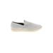 Qupid Sneakers: Slip-on Stacked Heel Boho Chic Gray Solid Shoes - Women's Size 5 1/2 - Almond Toe