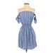 American Eagle Outfitters Casual Dress: Blue Stripes Dresses - Women's Size X-Small