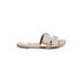Steve Madden Sandals: Slide Stacked Heel Casual Ivory Shoes - Women's Size 10 - Open Toe