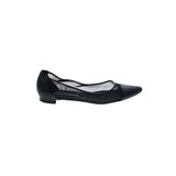 Manolo Blahnik Flats: Slip On Chunky Heel Work Black Solid Shoes - Women's Size 39 - Pointed Toe