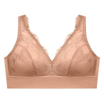 GLAMORISE - Bramour Lexington Plunge-Bralette mit Spitze - Cappuccino Unterwäsche 1 ct Damen (29.19 € / 1 ct) Image