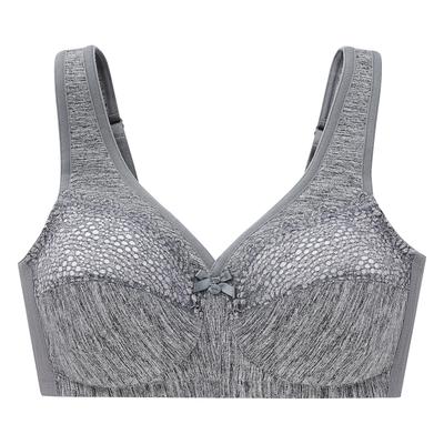 GLAMORISE Atmungsaktiver MagicLift-BH - Grau meliert 95B Damen Image
