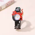 Montre de dessin animé mignon pour enfants motif de dinosaure