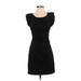 Diane von Furstenberg Casual Dress - Mini: Black Solid Dresses - Women's Size 2