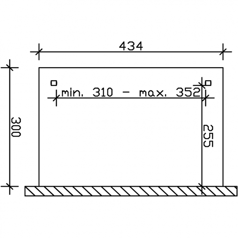 Skan Holz Terrassenüberdachung Ravenna Terrassendach, 434x300 cm, Nussbaum Image