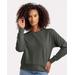 Next Level 9084 Women's Laguna Sueded Sweatshirt in Heavy Metal size 2XL | Cotton/Polyester Blend