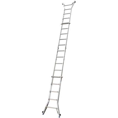Teleskopleiter KRAUSE "STABILO", silber (silberfarben), B:67cm H:160cm, Aluminium, Leitern Image