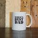 Personalised World's Best Dad Mug Cup Ceramic 11oz Birthday Christmas Dad Grandad Step dad Father's Day Best Dad Mug Gift Husband Present