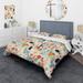 Designart "Urban Muted Tones I" Modern Bedding Set With Shams