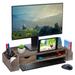 Wood Clutter-Free Desk Stand with Storage Organizer - S