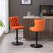 Barstools Adjusatble Seat Height, Modern Upholstered Bar Stools with Backs Comfortable Tufted for Home Pub（Set of 2）