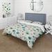 Designart "Dreams Polka Dots Pattern II" Modern Bedding Set With Shams