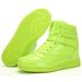 Womens high top Ankle Support Sneakers Vibrant Colour Hidden Wedge Heel Retro 123s Tennis Shoes for Girls