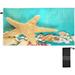 Hyjoy Beach Towels Starfish Sea Shells Pebbles Camping Towels Teal Turquoise Tropical Summer Sand Free Beach Towel 30x60 Inch Large Beach Towels Quick Dry Bath Travel Towels Pool Yoga Beach Mat for