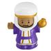 Replacement Part for Fisher-Price Little People Christmas Manger Scene Nativity Set - HMX70 ~ Wiseman Wearing a Purple Robe Carrying a Gift for Baby Jesus ~ Works Well with All Little People Sets!