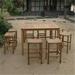 59 x 59 x 42 in. Windsor Bar Table with Small Slat
