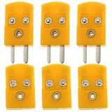 3 Sets Thermocouple Plug Adapter K Type Male Female Thermocouple Adapters