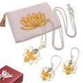 Godly Lotus,'Handcrafted Gold-Accented Lotus-Themed Curated Gift Set'