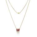 Women's White / Red / Gold The Electra Necklace Lui Jewelry