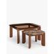 John Lewis Pavilion Nest of 2 Coffee Tables, Brown