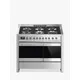 Smeg Classic A2PY-81 100cm Dual Fuel Range Cooker, Stainless Steel