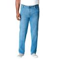 Men's Big & Tall Liberty Blues™ Relaxed-Fit Stretch 5-Pocket Jeans by Liberty Blues in Light Sanded Wash (Size 56 38)