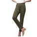 Plus Size Women's True Fit Stretch Denim Straight Leg Jean by Jessica London in Dark Olive Green (Size 18 P) Jeans