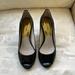 Michael Kors Shoes | Michael Kors Patent Leather Open Toe 2 1/2” Heels. | Color: Black | Size: 7.5