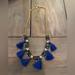 J. Crew Jewelry | J. Crew Blue And Gold Jewel Necklace | Color: Blue/Gold | Size: Os