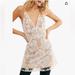 Free People Dresses | Free People Night Shimmers Sequin Lace Mini Dress | Color: Cream/White | Size: 0
