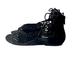 Jessica Simpson Shoes | Jessica Simpson Women’s 9m Black Suede Lace Up Gladiator Sandals | Color: Black | Size: 9