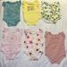 Jessica Simpson One Pieces | Jessica Simpson 6-Pack Of Onesies Size 6-9 Months | Color: Green/Yellow | Size: 6-9mb