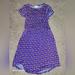 Lularoe Dresses | Lularoe Short Sleeve Dress With Pockets Size 10 | Color: Blue/Pink | Size: 10g