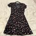 Madewell Dresses | Madewell Black Floral Dress | Color: Black | Size: 00
