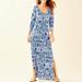 Lilly Pulitzer Dresses | Lilly Pulitzer Anissa Maxi Dress-Nwt | Color: Blue/White | Size: Xs