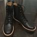 Madewell Shoes | Like New Madewell Helen Platform Chelsea Lace Up Boot | Color: Black | Size: 8