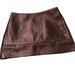 Zara Skirts | Black Zara Faux Zipper Vegan Leather Skirt | Color: Black/Gold | Size: M