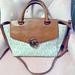 Michael Kors Bags | Michael Kors Monogram Brown/White Large Handbag, Guc! See All Pics | Color: Tan/White | Size: Os