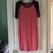 Lularoe Dresses | Lularoe Two Tone Dress Size Large | Color: Gray/Pink | Size: L