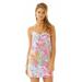 Lilly Pulitzer Dresses | Lilly Pulitzer Dusk Resort White Scuba To Cuba Silk Slip Dress Xs | Color: Pink/White | Size: Xs