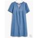 Madewell Dresses | Madewell Denim Popover Dress Euc Size M | Color: Blue | Size: M