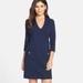 Lilly Pulitzer Dresses | Lilly Pulitzer Size Xs Navy Blue Charlena V-Neck Knit Shift Dress | Color: Blue | Size: Xs