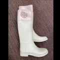 Tory Burch Shoes | - Tory Burch Classic Rain Boot | Color: Cream/Tan | Size: 7