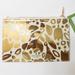 Kate Spade Office | Kate Spade Golden Floral Pencil Pouch | Color: Cream/Gold | Size: Os