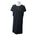 Michael Kors Dresses | Michael Kors Womens Ruffle Short Sleeve Exposed Zipper Midi Dress Black Small | Color: Black | Size: S