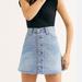 Levi's Skirts | Levi's Button Front Denim A-Line Mini Skirt, Size 28 | Color: Blue | Size: Size 28