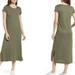Madewell Dresses | Madewell Highland Olive Green Relaxed Tee Shirt Midi Dress Women's Size Xs | Color: Green | Size: Xs
